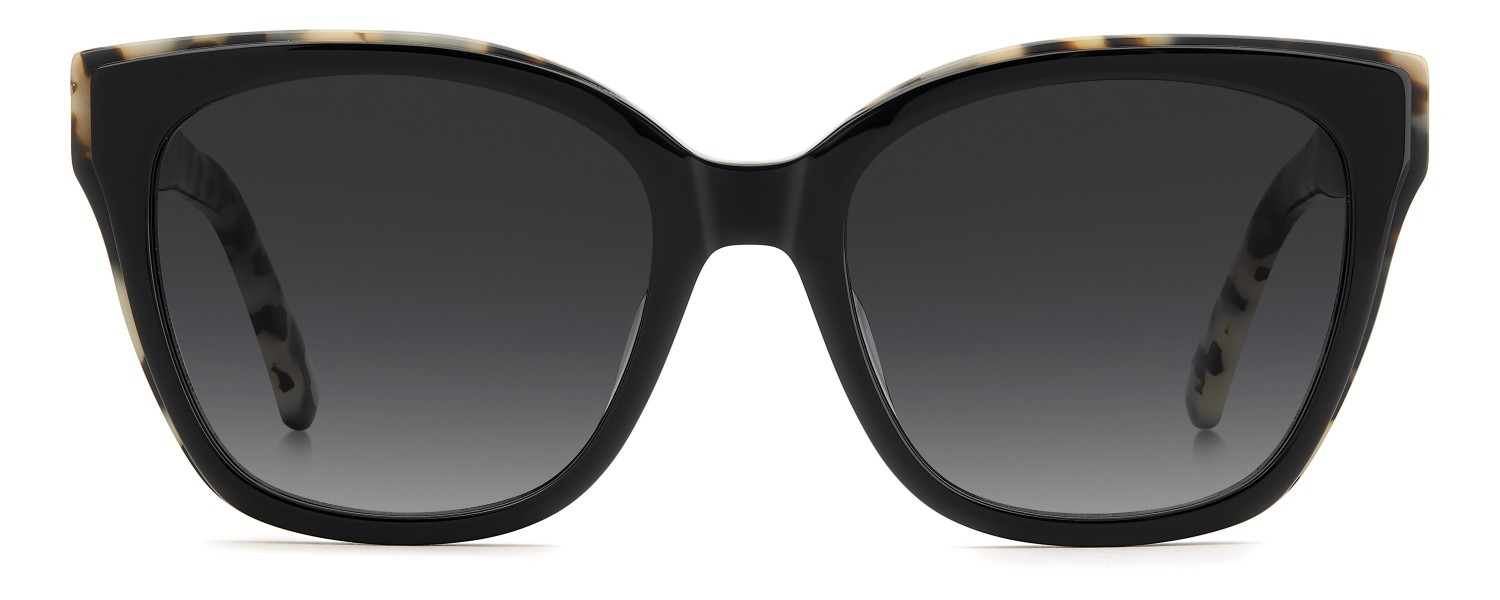 Sunglasses Kate Spade Ks Daesha 2/G 208436 TCB 9O color black white havana shape square lenses dark grey shaded