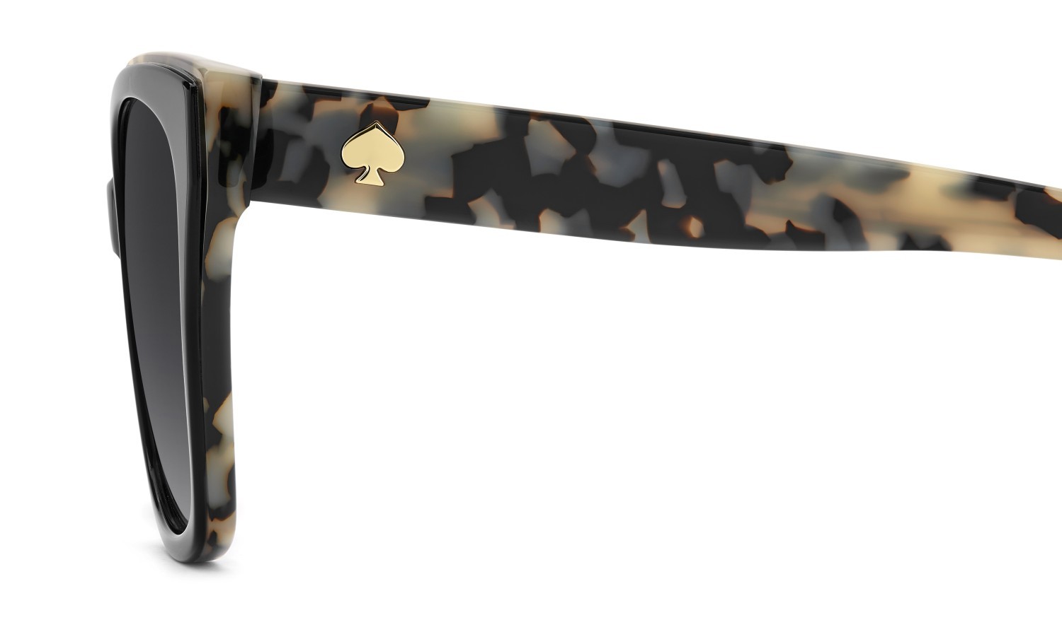 Sunglasses Kate Spade Ks Daesha 2/G 208436 TCB 9O color black white havana shape square lenses dark grey shaded