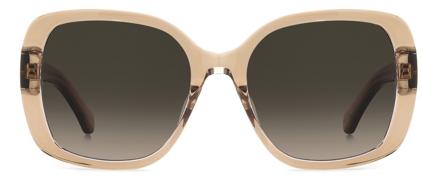 Sunglasses Kate Spade Ks Wenona 2/G 208437 2T3 HA color crystal beige shape square lenses brown shaded