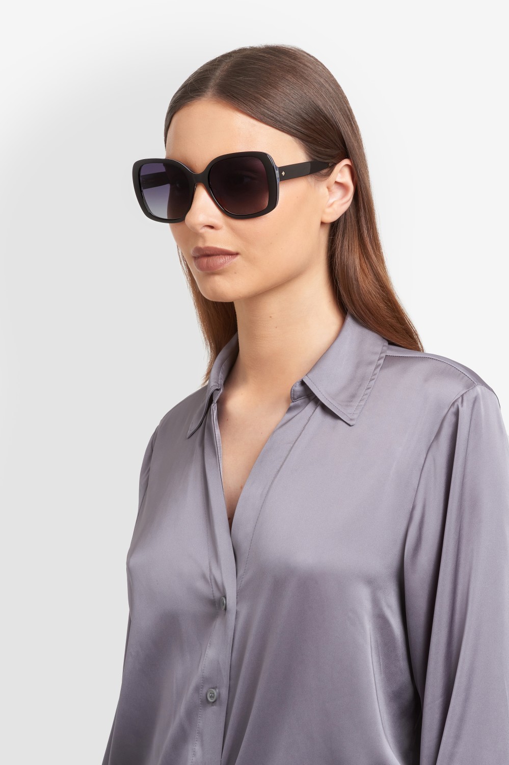 Sunglasses Kate Spade Ks Wenona 2/G 208437 D51 9O color black blue shape square lenses dark grey shaded