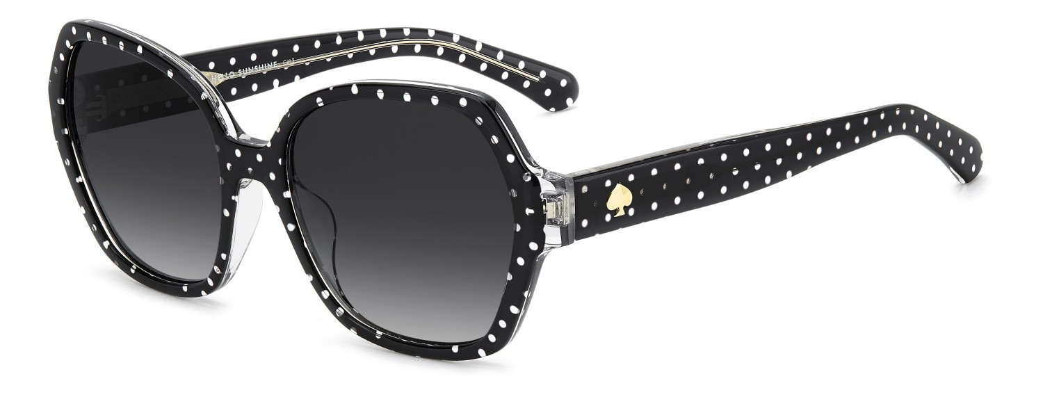 Sonnenbrillen Kate Spade Ks Layne 2/G 208438 7RM 9O farbe pattern black form quadratisch gläser dark grey shaded