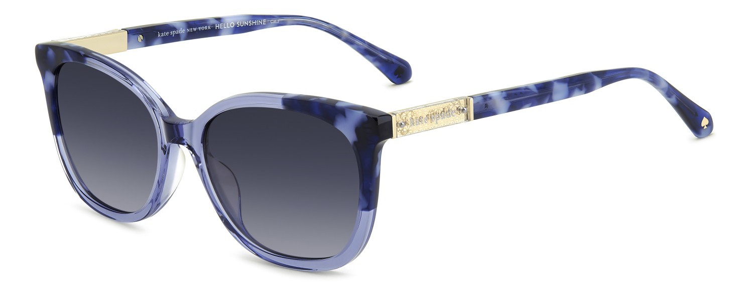 Occhiali da sole Kate Spade Ks Seline 2/S 208439 PJP 9O colore blue forma rettangolare lenti dark grey shaded