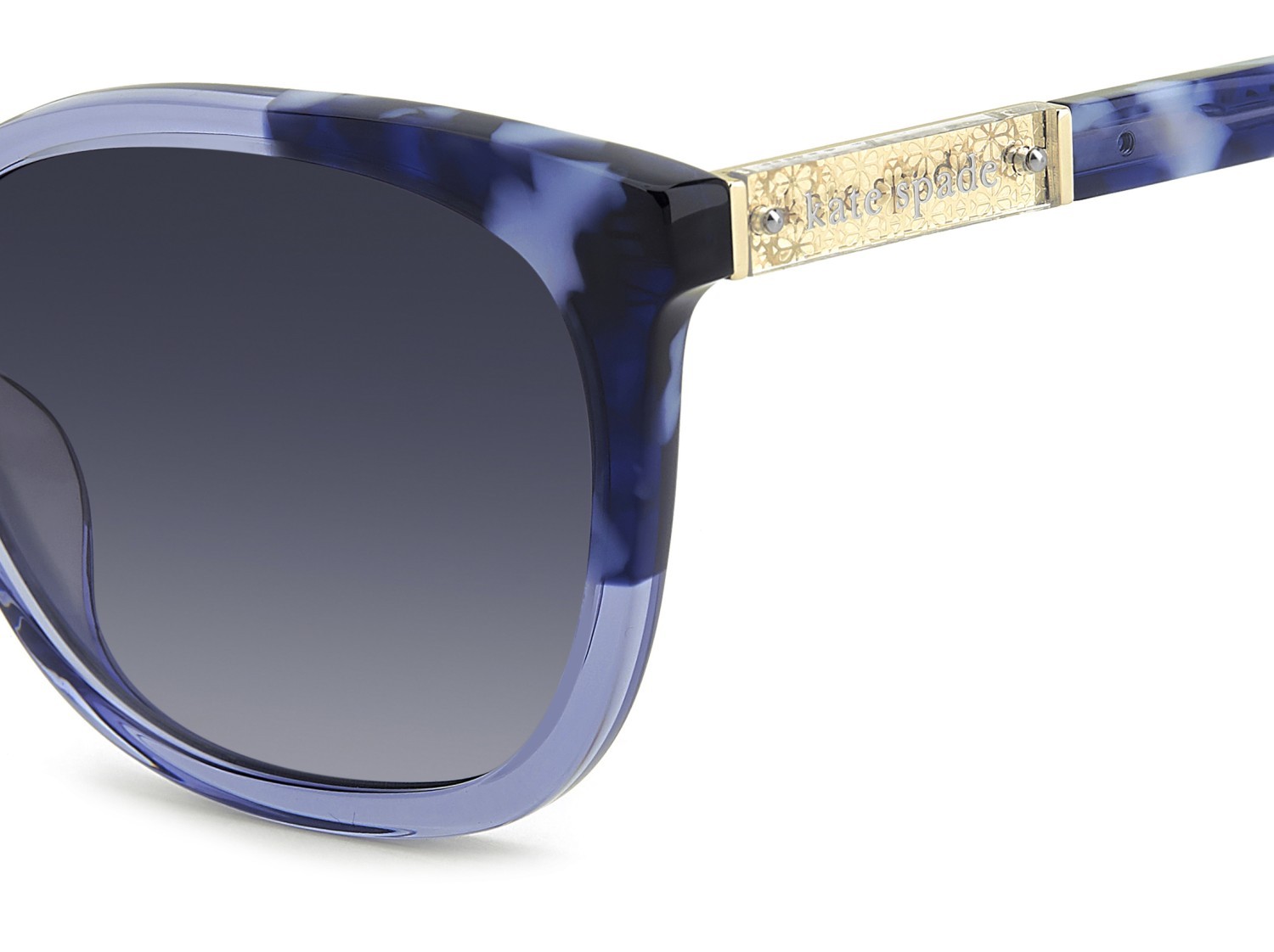 Occhiali da sole Kate Spade Ks Seline 2/S 208439 PJP 9O colore blue forma rettangolare lenti dark grey shaded