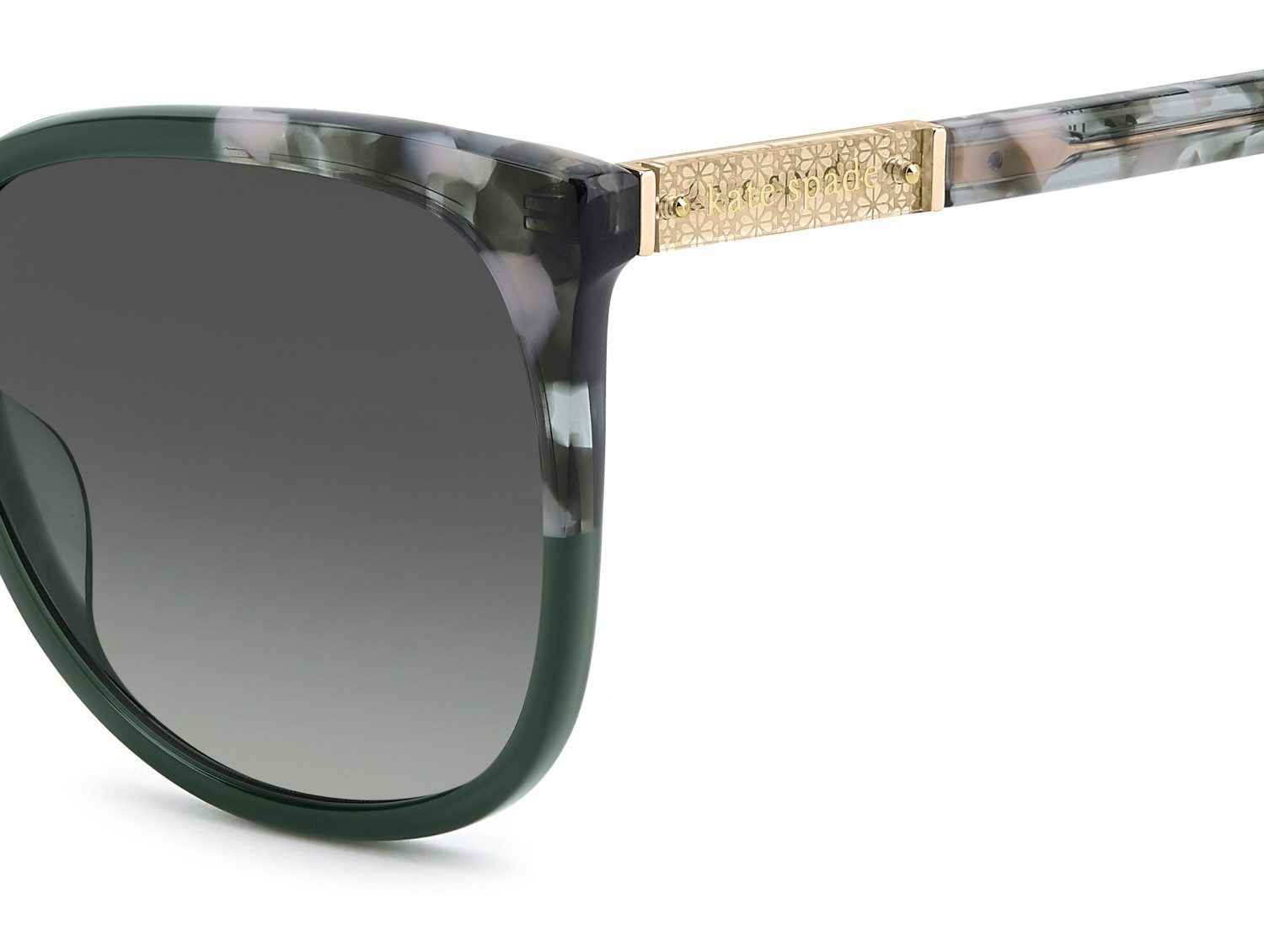 Sunglasses Kate Spade Ks Kaysie 2/G 208440 1ED 9O color green shape square lenses dark grey shaded