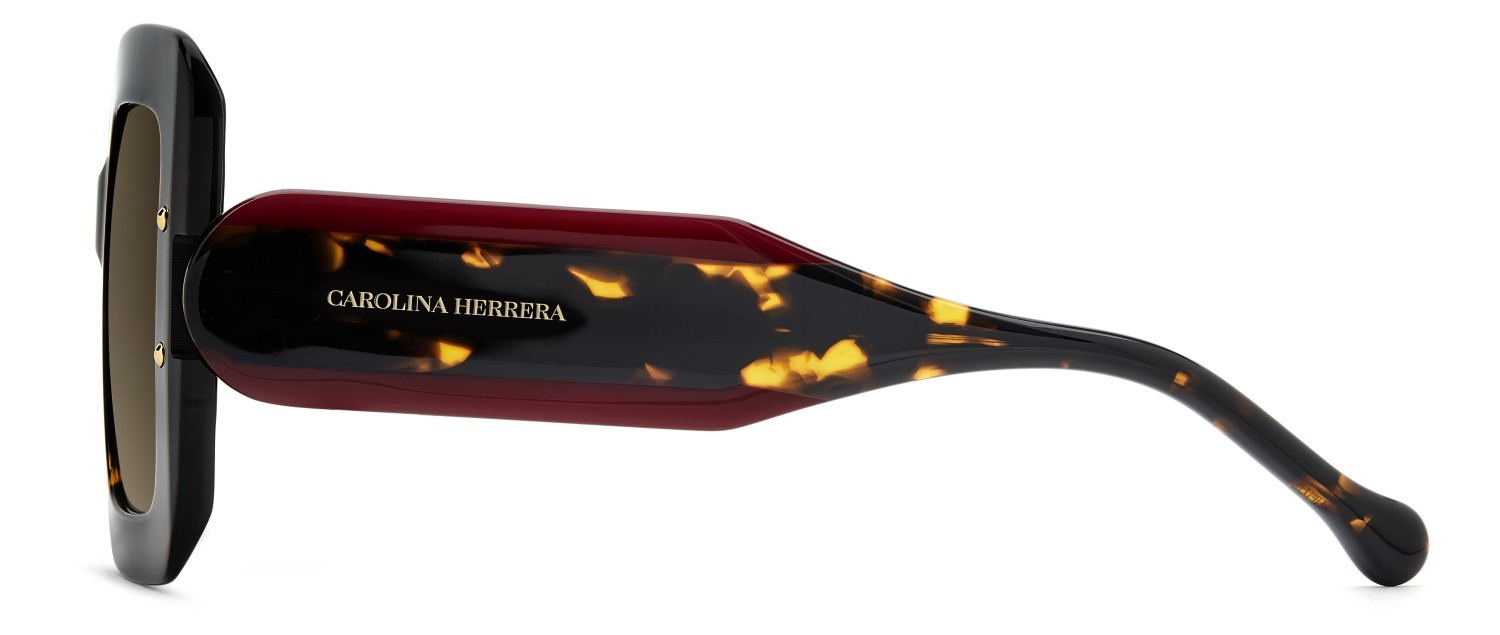 Occhiali da sole Carolina Herrera Her 0322/S 208447 086 HA colore havana forma quadrato lenti brown shaded