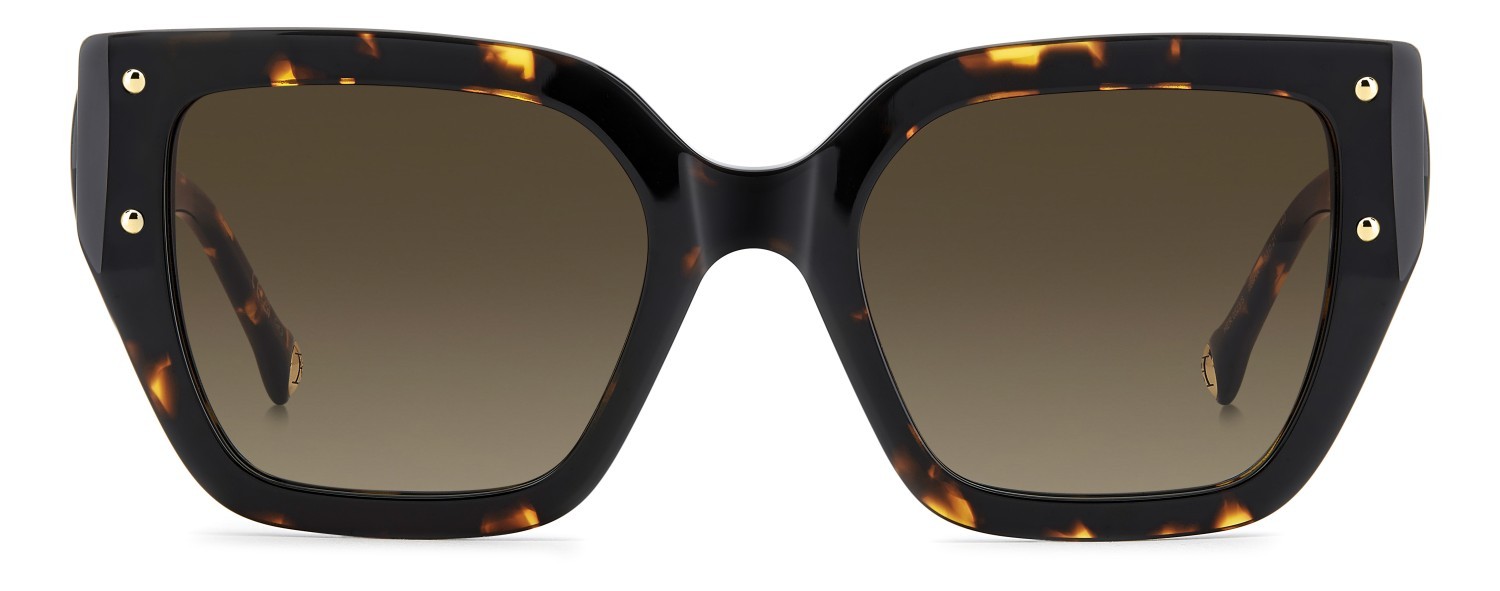 Occhiali da sole Carolina Herrera Her 0323/S 208448 086 HA colore havana forma quadrato lenti brown shaded