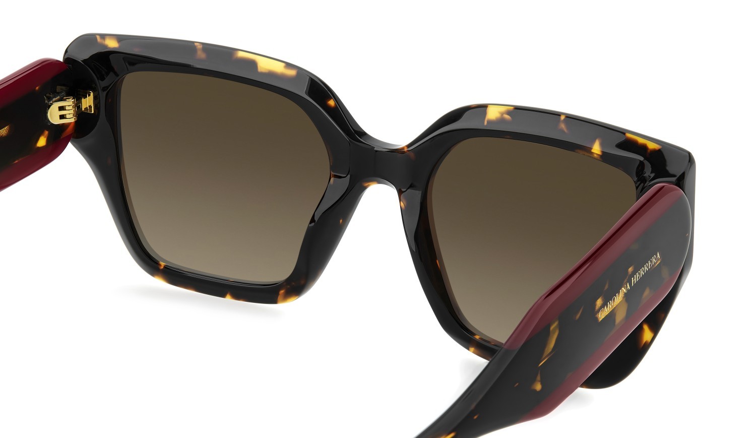 Occhiali da sole Carolina Herrera Her 0323/S 208448 086 HA colore havana forma quadrato lenti brown shaded