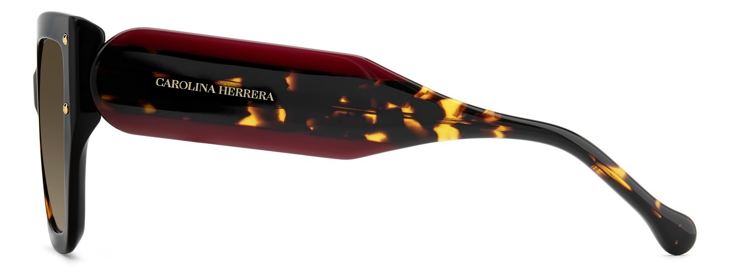 Occhiali da sole Carolina Herrera Her 0323/S 208448 086 HA colore havana forma quadrato lenti brown shaded