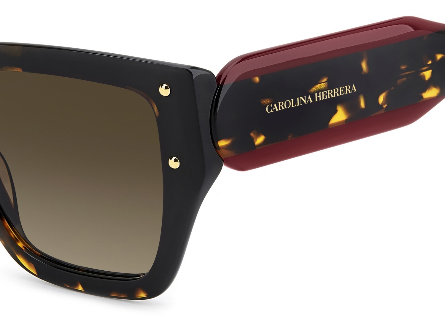 Occhiali da sole Carolina Herrera Her 0323/S 208448 086 HA colore havana forma quadrato lenti brown shaded