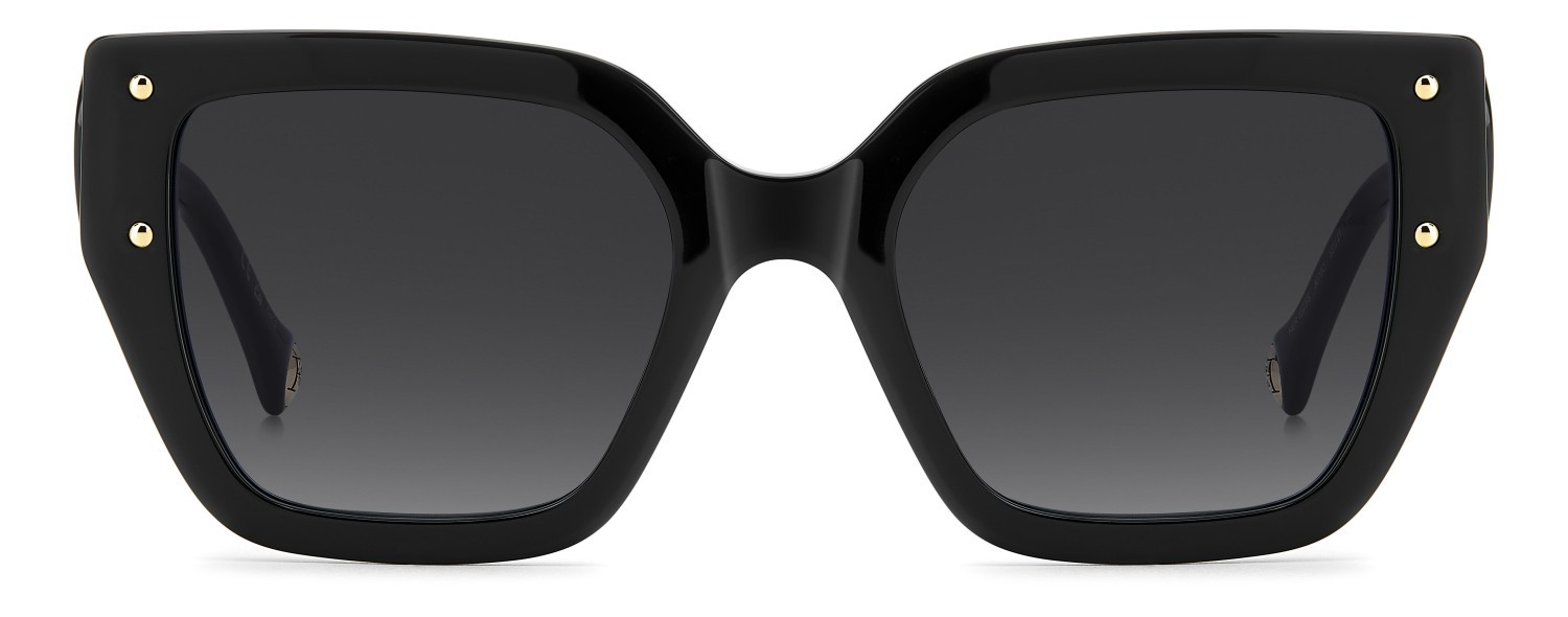 Occhiali da sole Carolina Herrera Her 0323/S 208448 807 9O colore black forma quadrato lenti dark grey shaded