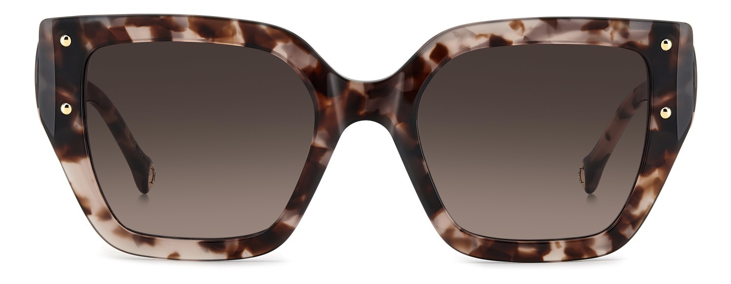 Occhiali da sole Carolina Herrera Her 0323/S 208448 HT8 HA colore pink havana forma quadrato lenti brown shaded