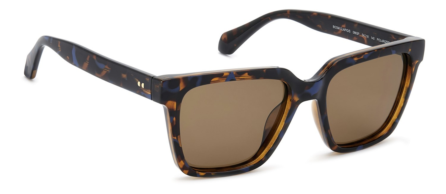 Sunglasses Privé Revaux Boom Clap/G 208452 086 SP color havana shape square lenses bronze polarized