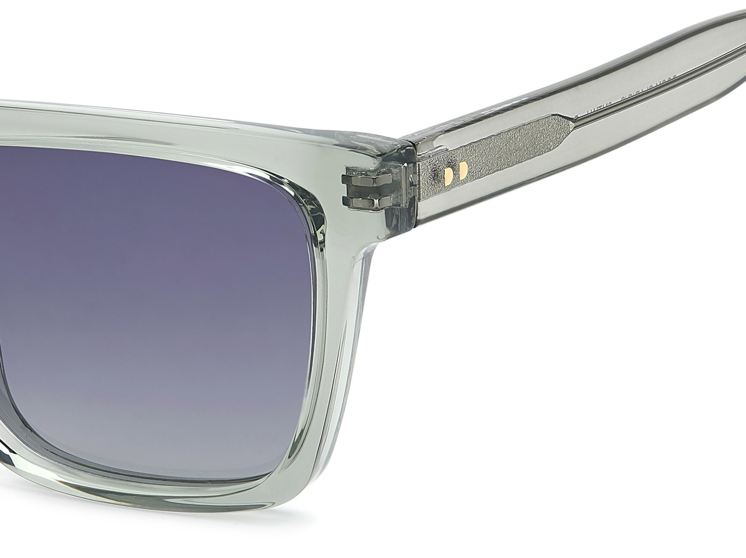 Sunglasses Privé Revaux Boom Clap/G 208452 6NT WJ color green striped grey shape square lenses grey shaded polarized