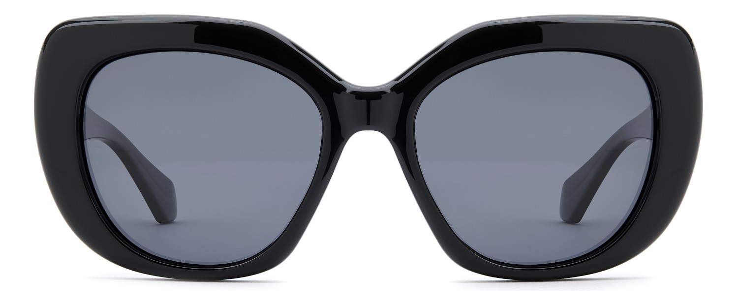 Sunglasses Privé Revaux Pleaser/G 208454 807 M9 color black shape square lenses grey polarized