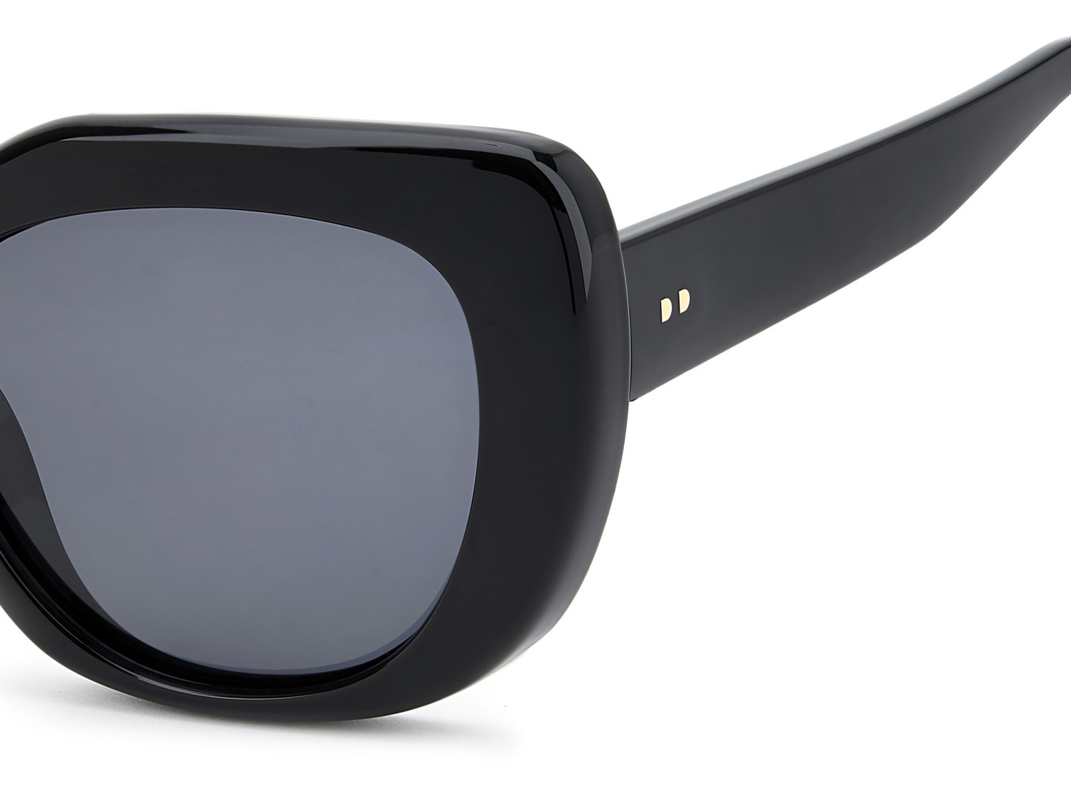 Sunglasses Privé Revaux Pleaser/G 208454 807 M9 color black shape square lenses grey polarized