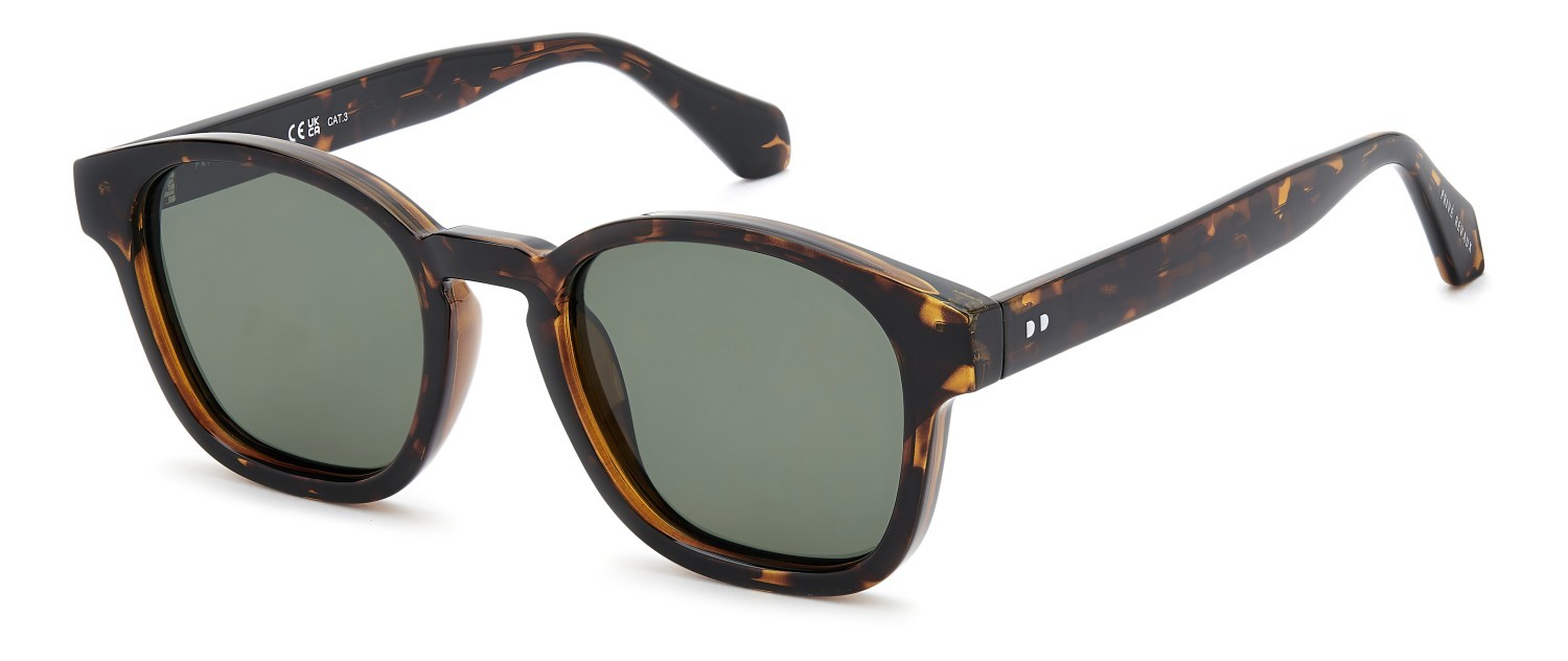 Sunglasses Privé Revaux Opposite Day/S 208457 086 UC color havana shape pantos lenses green polarized