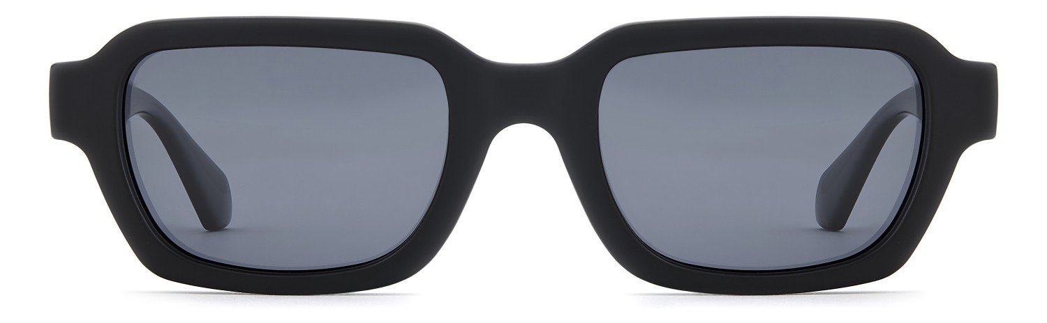 Sunglasses Privé Revaux So What/G 208459 003 M9 color matte black shape rectangle lenses grey polarized