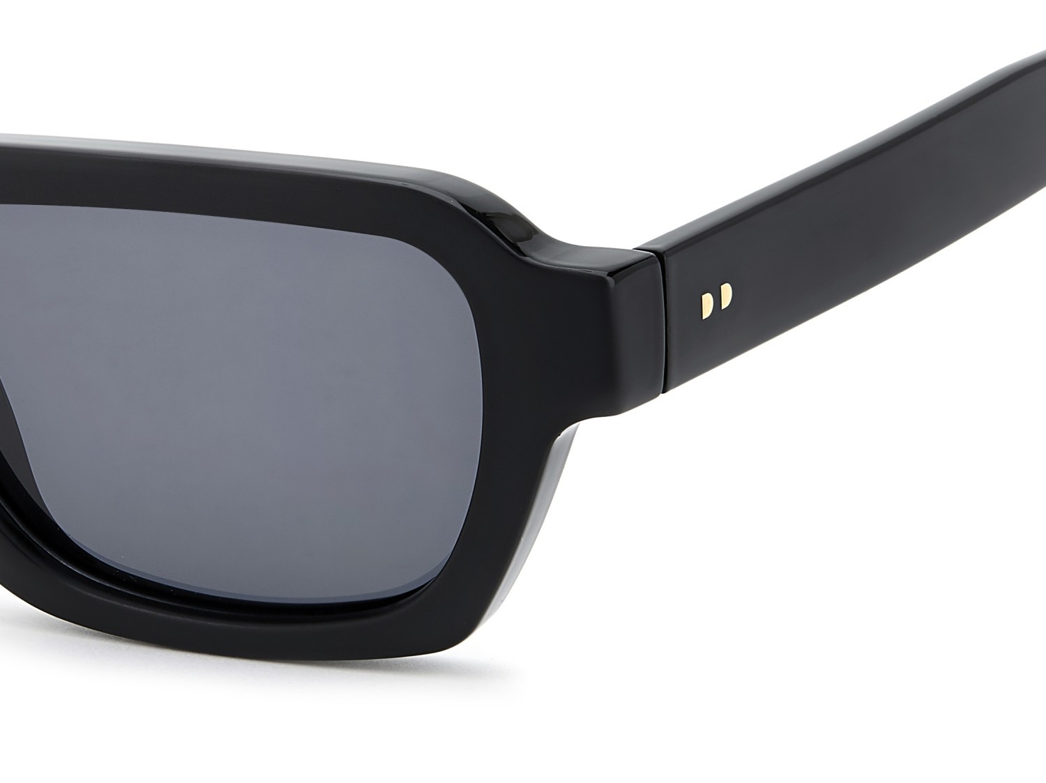 Sunglasses Privé Revaux So What/G 208459 003 M9 color matte black shape rectangle lenses grey polarized