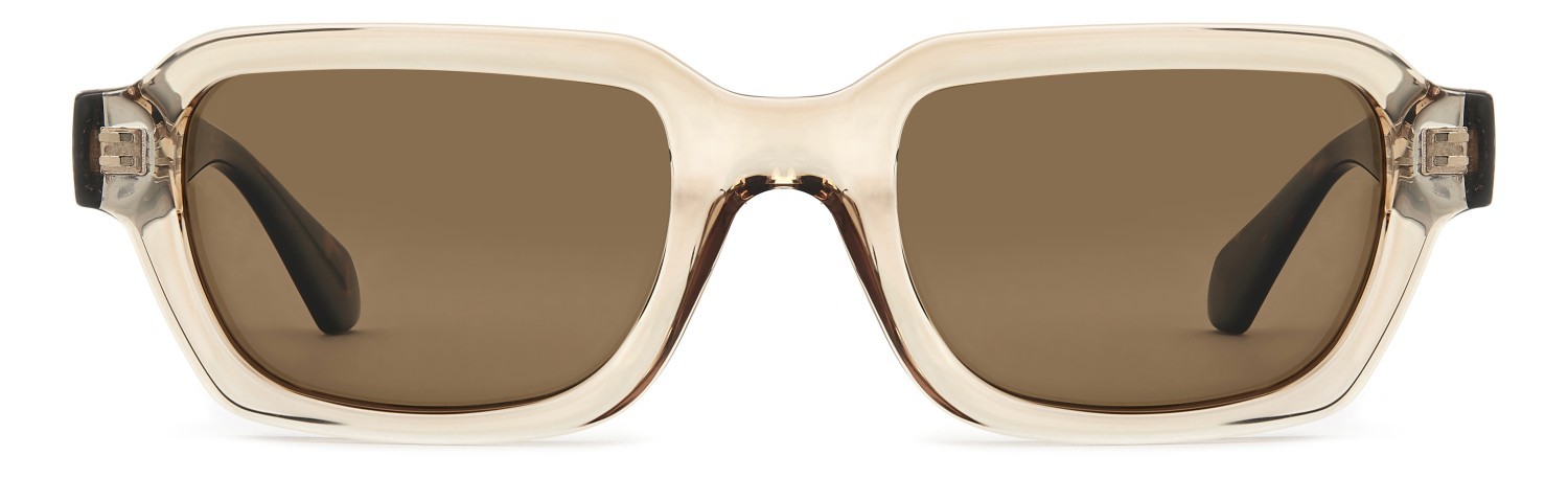 Sunglasses Privé Revaux So What/G 208459 YL3 SP color brown crystal shape rectangle lenses bronze polarized