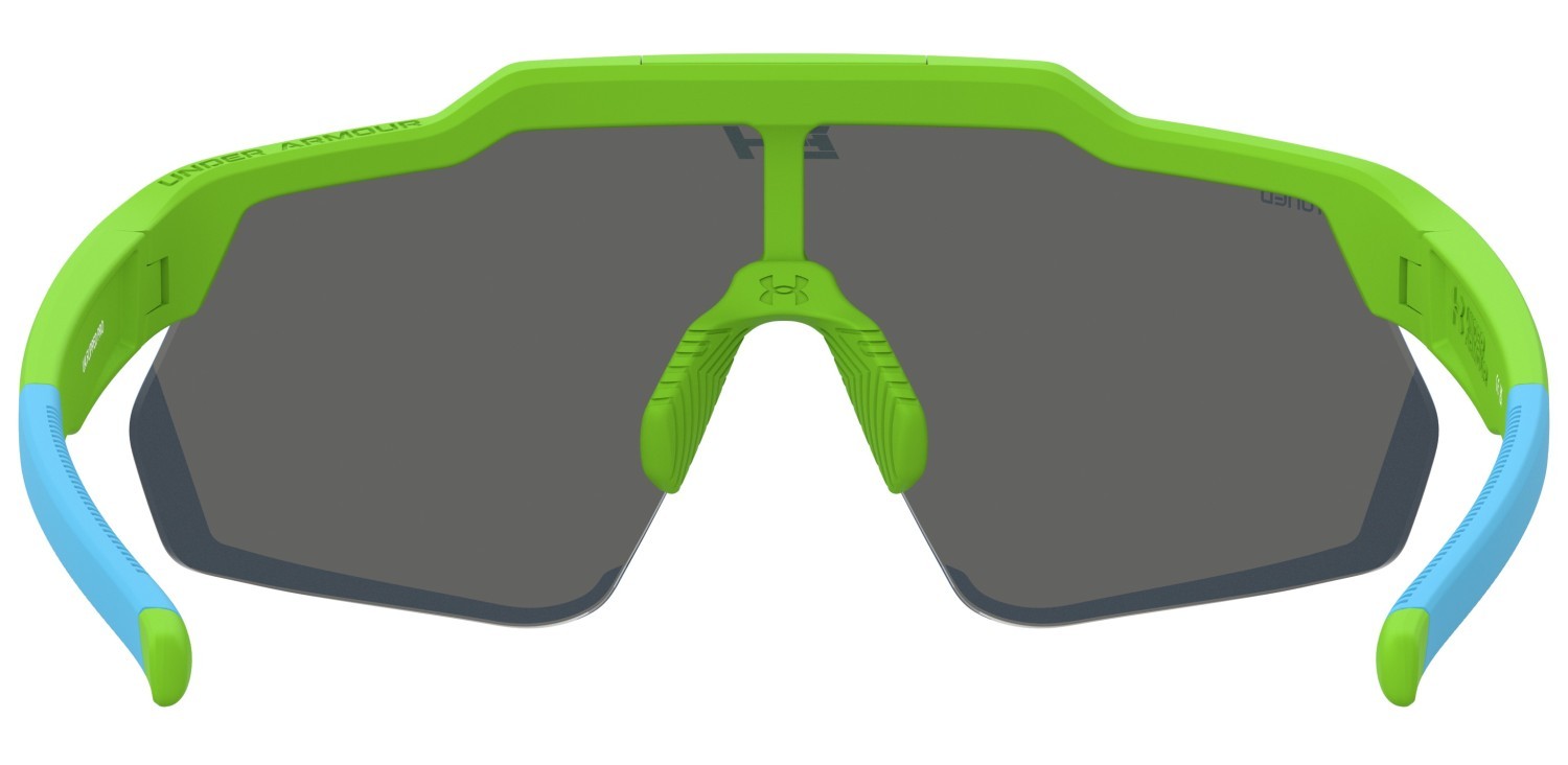 Sunglasses Under Armour Ua Flipped Pro 208461 IWB W1 color green pink shape mask lenses blue multilayer oleophobic