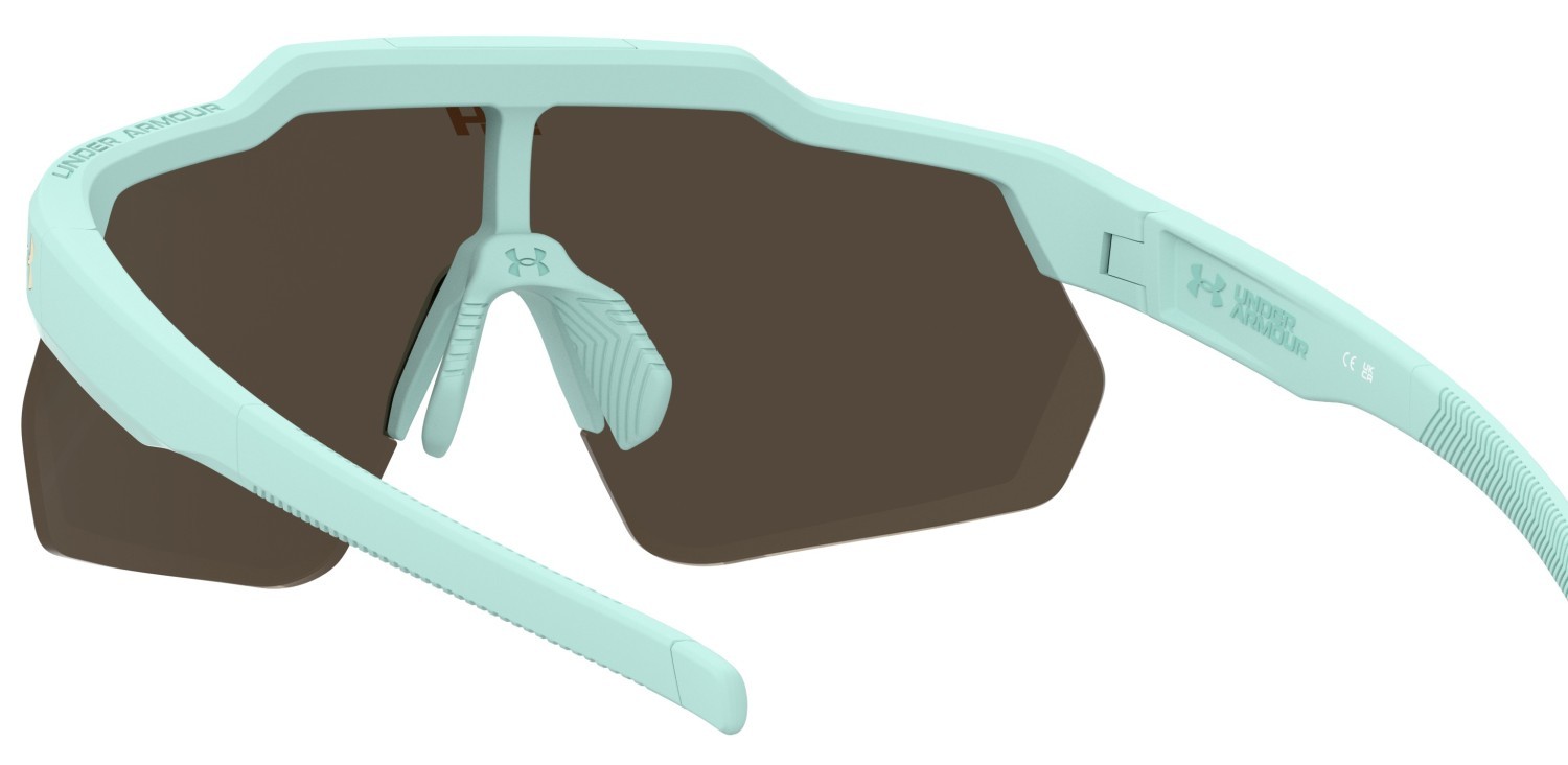 Sunglasses Under Armour Ua Flipped Pro 208461 WK2 2B color aqua shape mask lenses gold mirror oleophobic