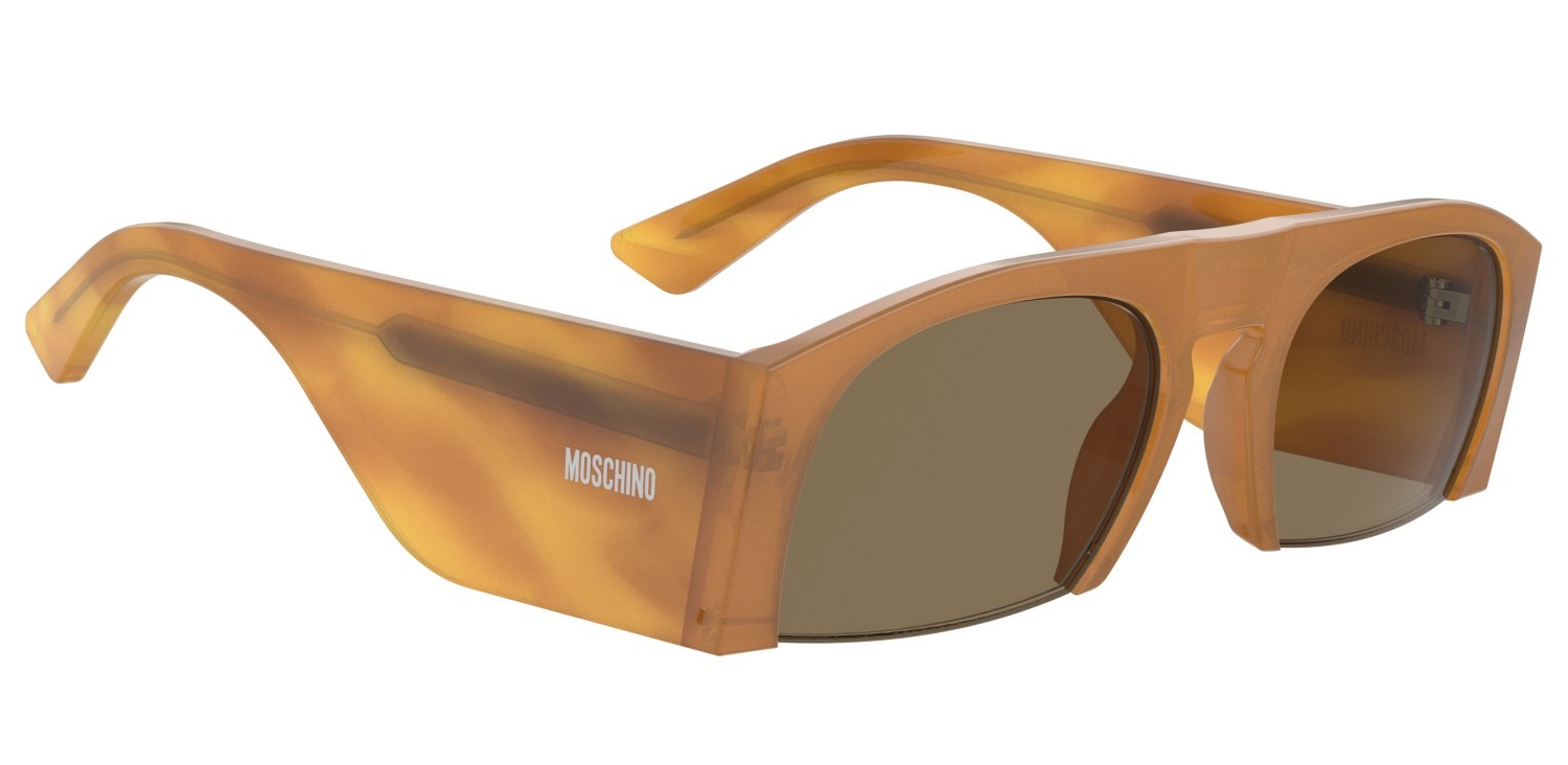 Occhiali da sole Moschino Mos203/S 208465 C9B 70 colore havana honey forma altro lenti brown