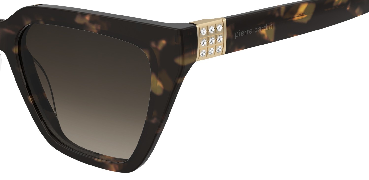 Sunglasses Pierre Cardin P.c. 8549/S 208514 086 HA color havana shape cat eye lenses brown shaded