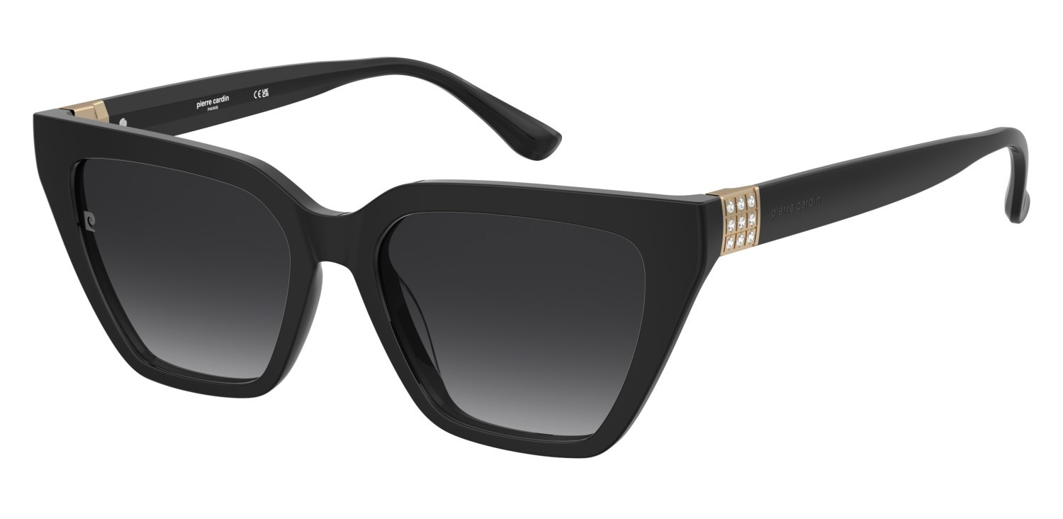 Sunglasses Pierre Cardin P.c. 8549/S 208514 807 9O color black shape cat eye lenses dark grey shaded