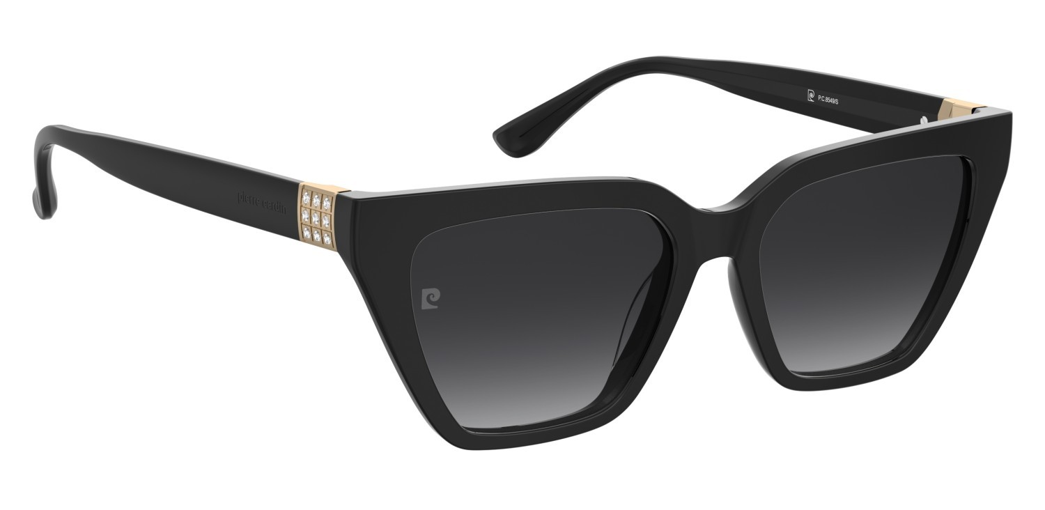 Sunglasses Pierre Cardin P.c. 8549/S 208514 807 9O color black shape cat eye lenses dark grey shaded