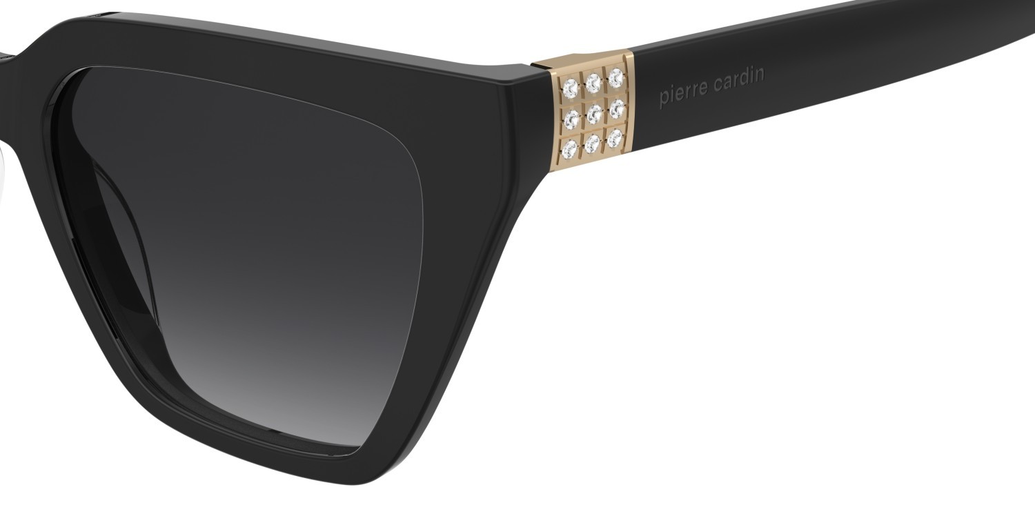 Sunglasses Pierre Cardin P.c. 8549/S 208514 807 9O color black shape cat eye lenses dark grey shaded