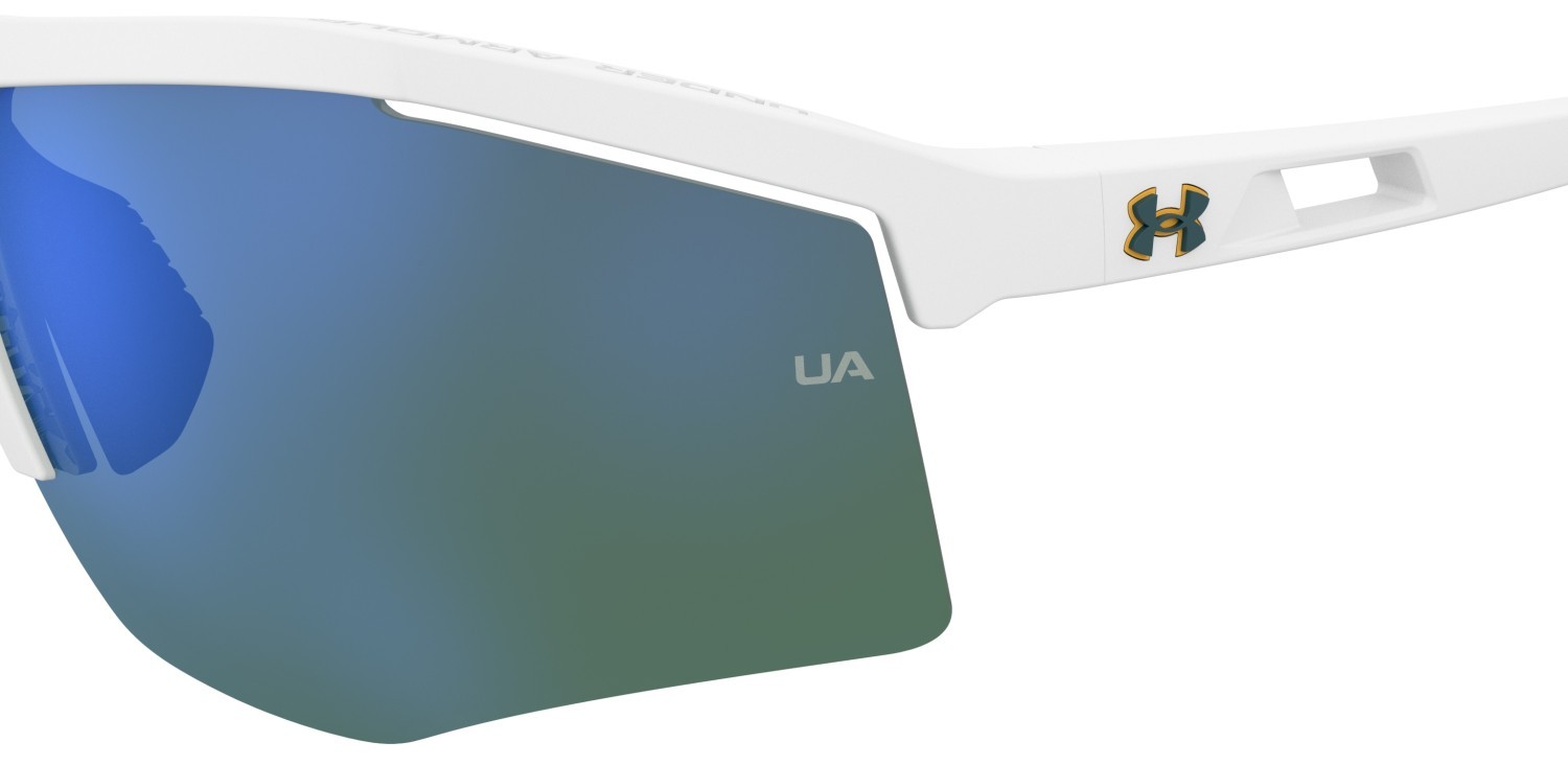 Sunglasses Under Armour Ua Flexlite/G 208515 07R V8 color white green shape rectangle lenses green multilayer oleophobic
