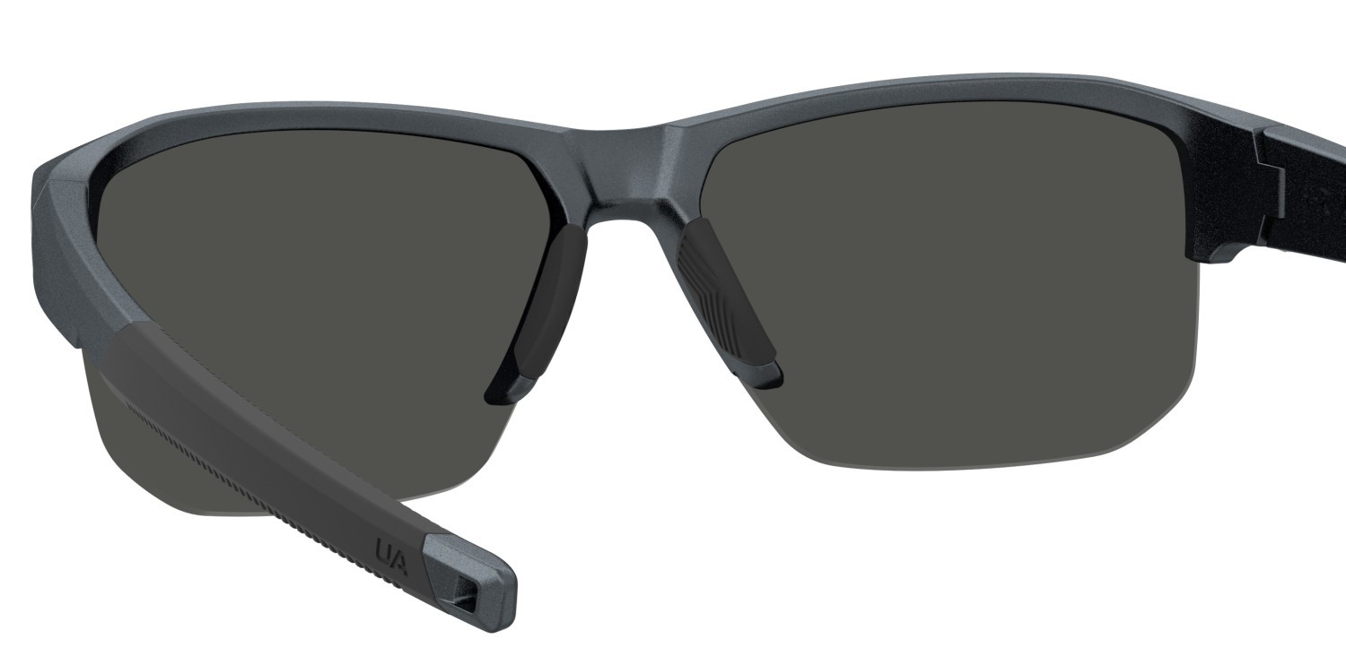 Sunglasses Under Armour Uafanaticaltl/G 208516 4WC XT color metalized grey shape rectangle lenses blu sky mirror
