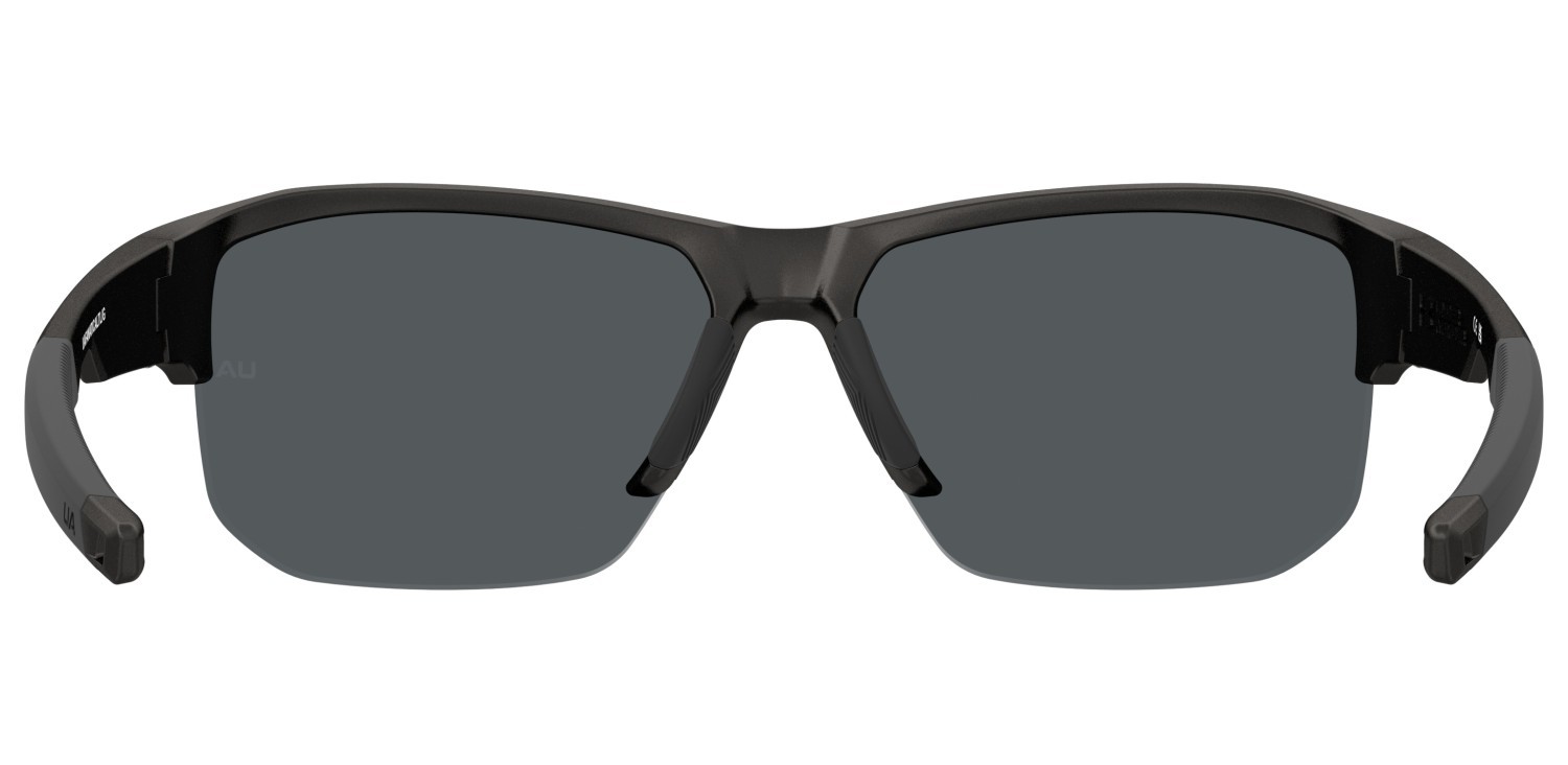 Sunglasses Under Armour Uafanaticaltl/G 208516 ZK4 JO color metalized black shape rectangle lenses grey bronze mirror