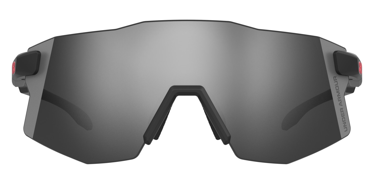Sunglasses Under Armour Ua Grid Pro/G 208518 124 T4 color matte black silver shape mask lenses silver mirror