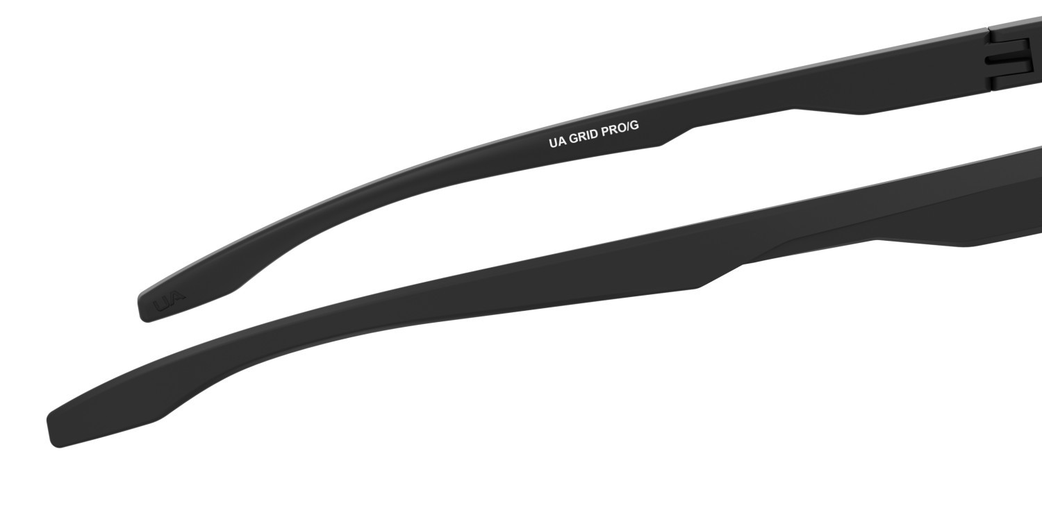 Sunglasses Under Armour Ua Grid Pro/G 208518 124 T4 color matte black silver shape mask lenses silver mirror