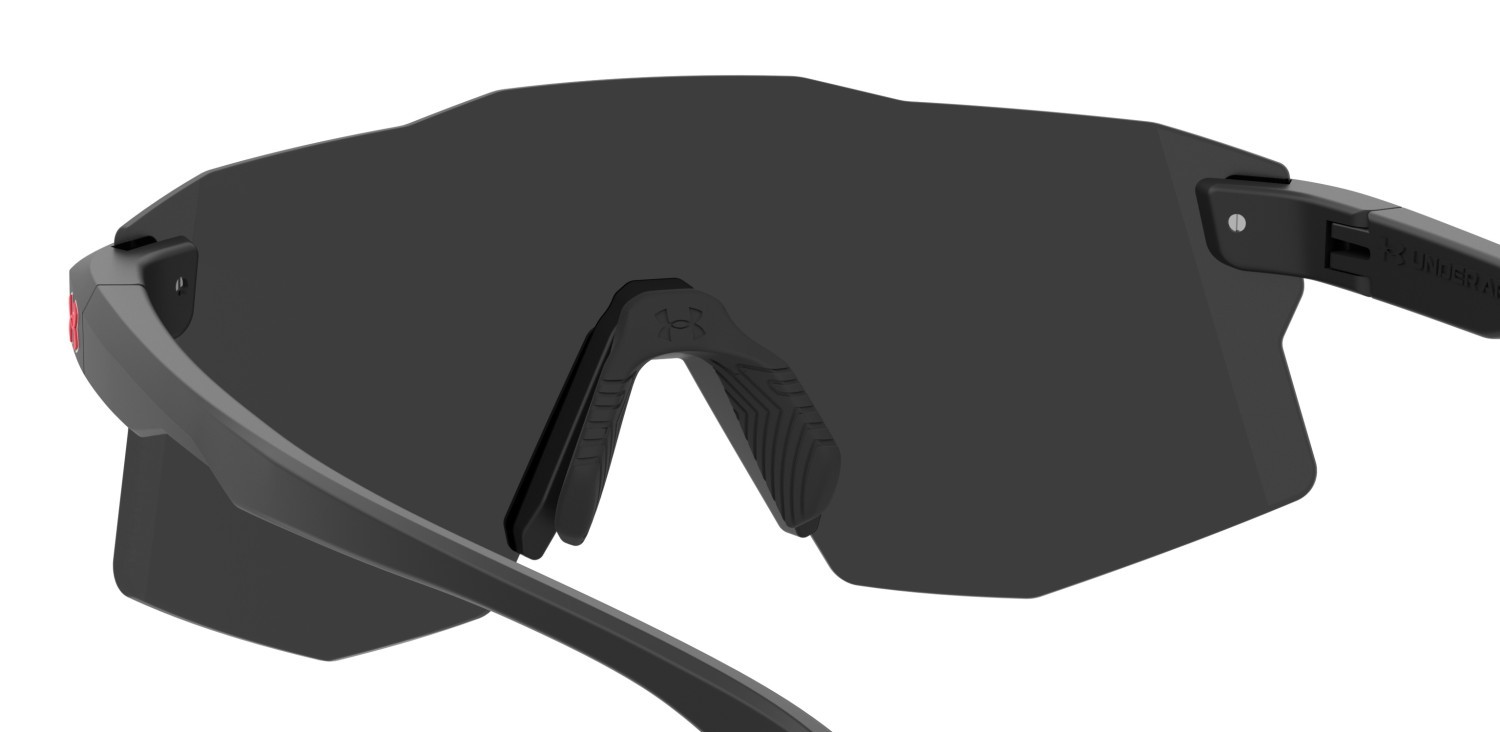 Sunglasses Under Armour Ua Grid Pro/G 208518 124 T4 color matte black silver shape mask lenses silver mirror
