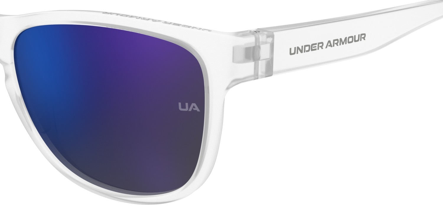 Occhiali da sole Under Armour Ua Skylar 2 208520 QM4 HZ colore crystal blue forma pantos lenti green blue mirror