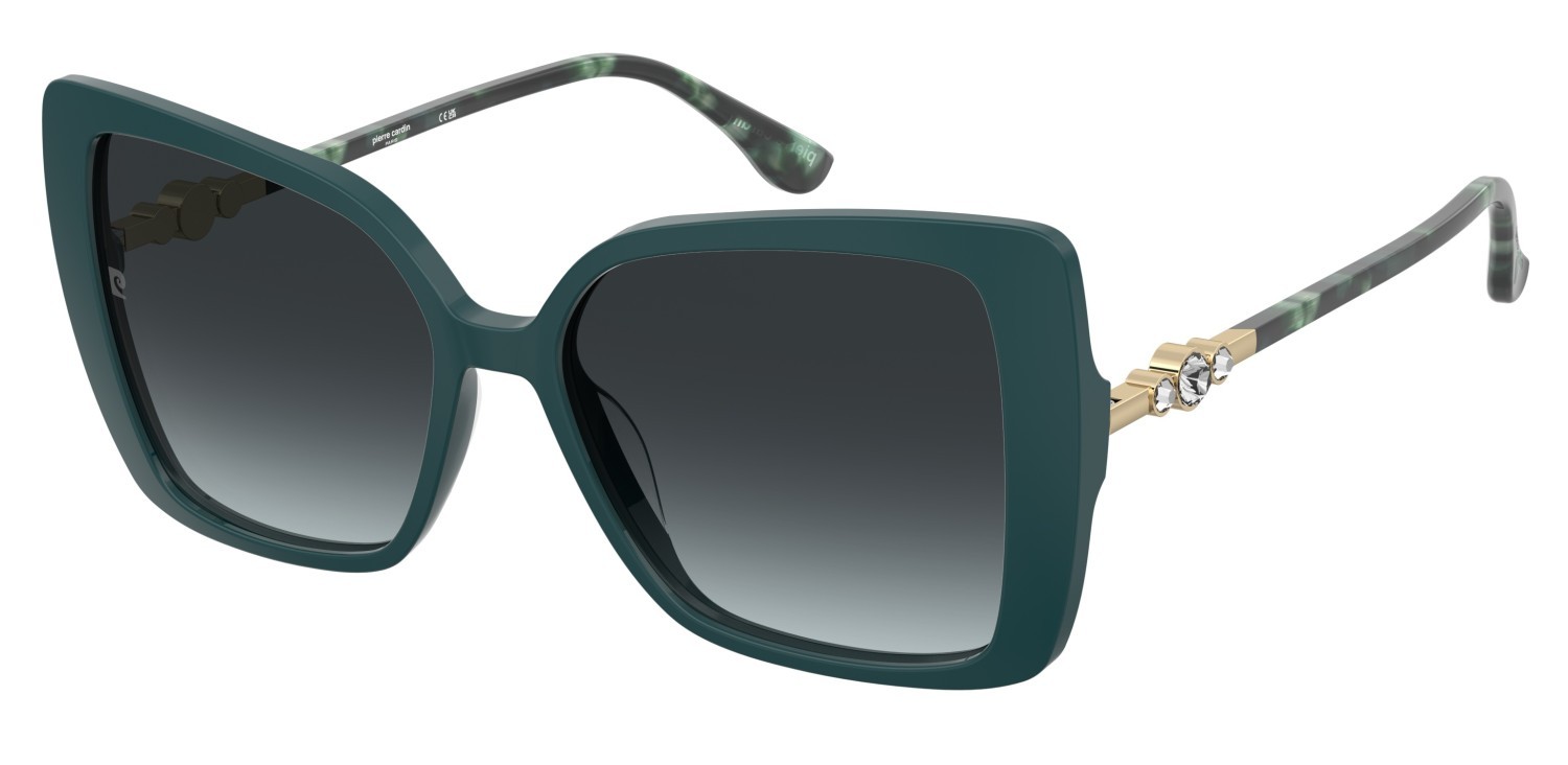 Sunglasses Pierre Cardin P.c. 8553/S 208525 ZI9 08 color teal shape butterfly lenses dk blue shaded