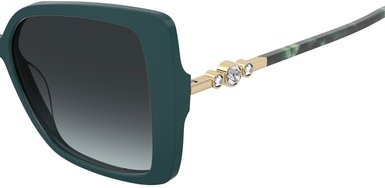 Sunglasses Pierre Cardin P.c. 8553/S 208525 ZI9 08 color teal shape butterfly lenses dk blue shaded