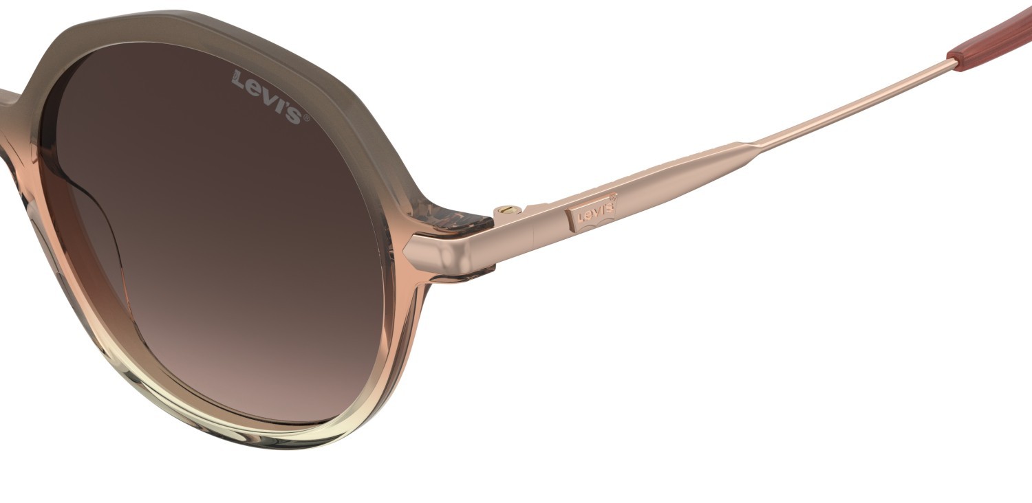 Sonnenbrillen Levi's Lv 5095/S 208529 59I HA farbe brown shaded pink form oval gläser brown shaded