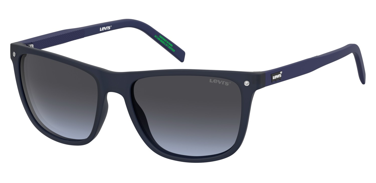 Occhiali da sole Levi's Lv 5099/S 208530 FLL GB colore matte blue forma rettangolare lenti grey azure