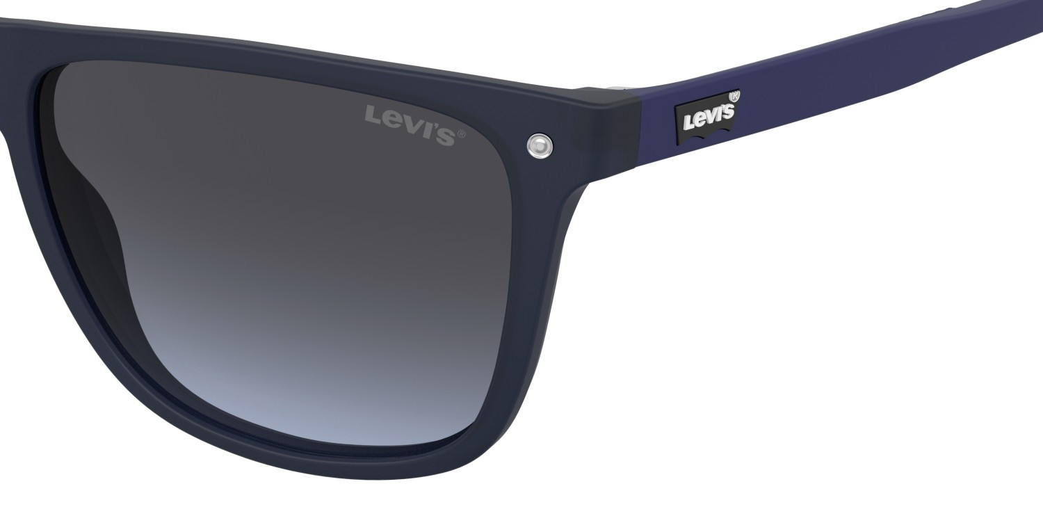 Occhiali da sole Levi's Lv 5099/S 208530 FLL GB colore matte blue forma rettangolare lenti grey azure