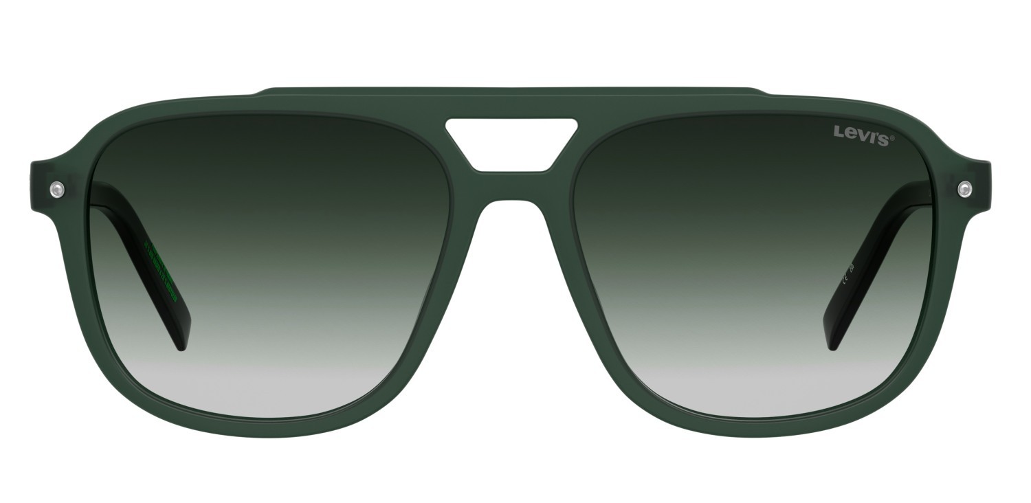 Sunglasses Levi's Lv 5100/S 208531 DLD 9K color matte green shape navigator lenses green shaded