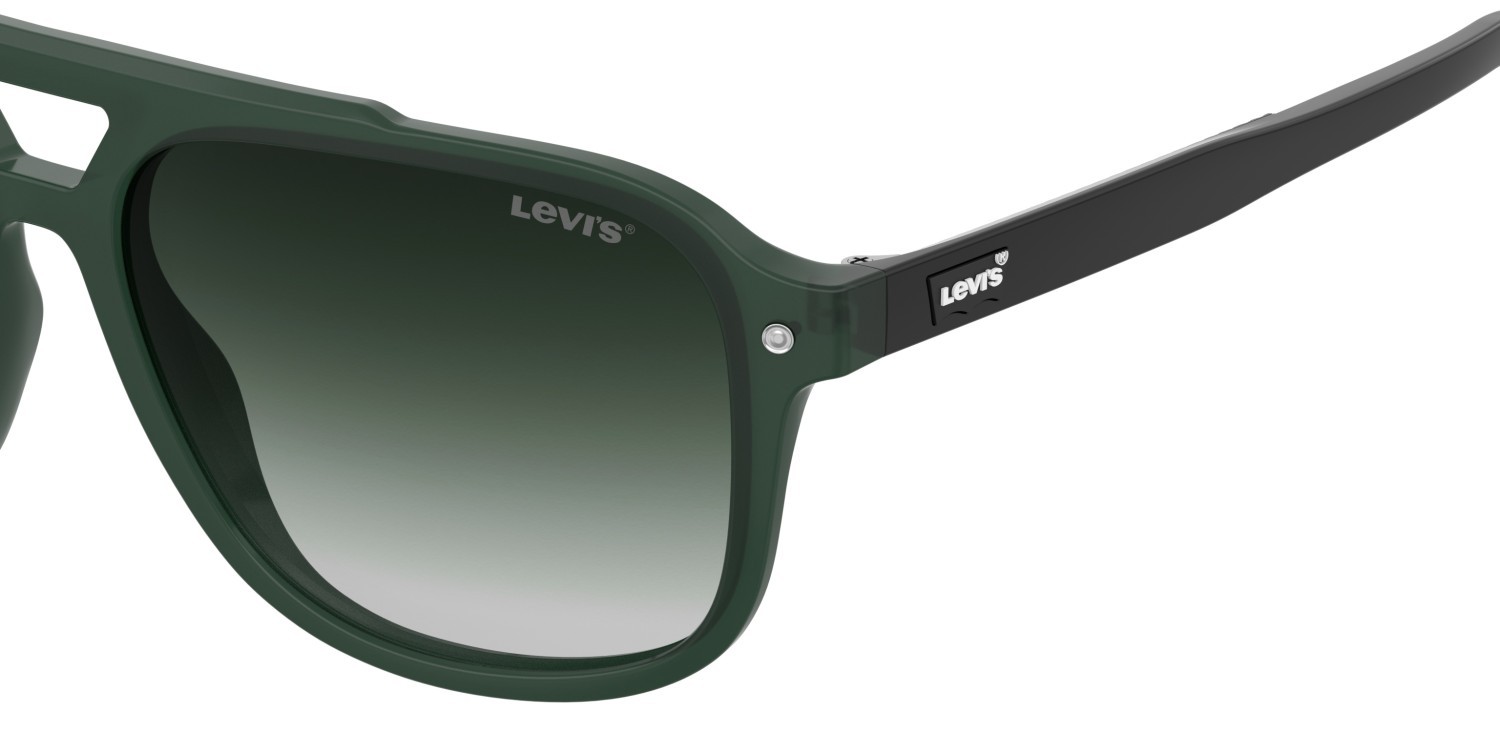 Sunglasses Levi's Lv 5100/S 208531 DLD 9K color matte green shape navigator lenses green shaded