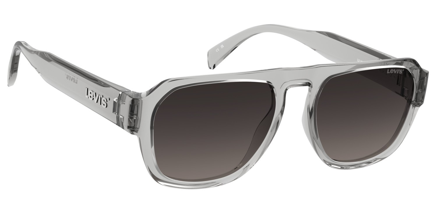 Occhiali da sole Levi's Lv 1100/S 208532 KB7 3X colore grey forma rettangolare lenti pink doubleshade