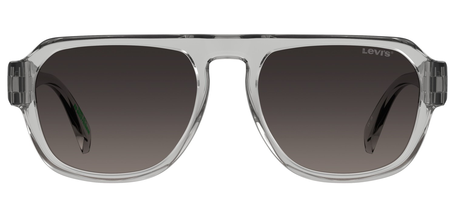 Occhiali da sole Levi's Lv 1100/S 208532 KB7 3X colore grey forma rettangolare lenti pink doubleshade