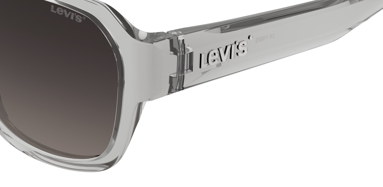 Occhiali da sole Levi's Lv 1100/S 208532 KB7 3X colore grey forma rettangolare lenti pink doubleshade