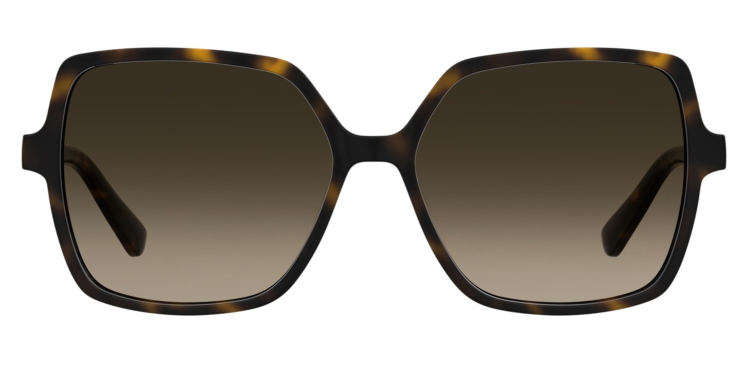 Sunglasses Moschino Love Mol102/S 208539 086 HA color havana shape square lenses brown shaded