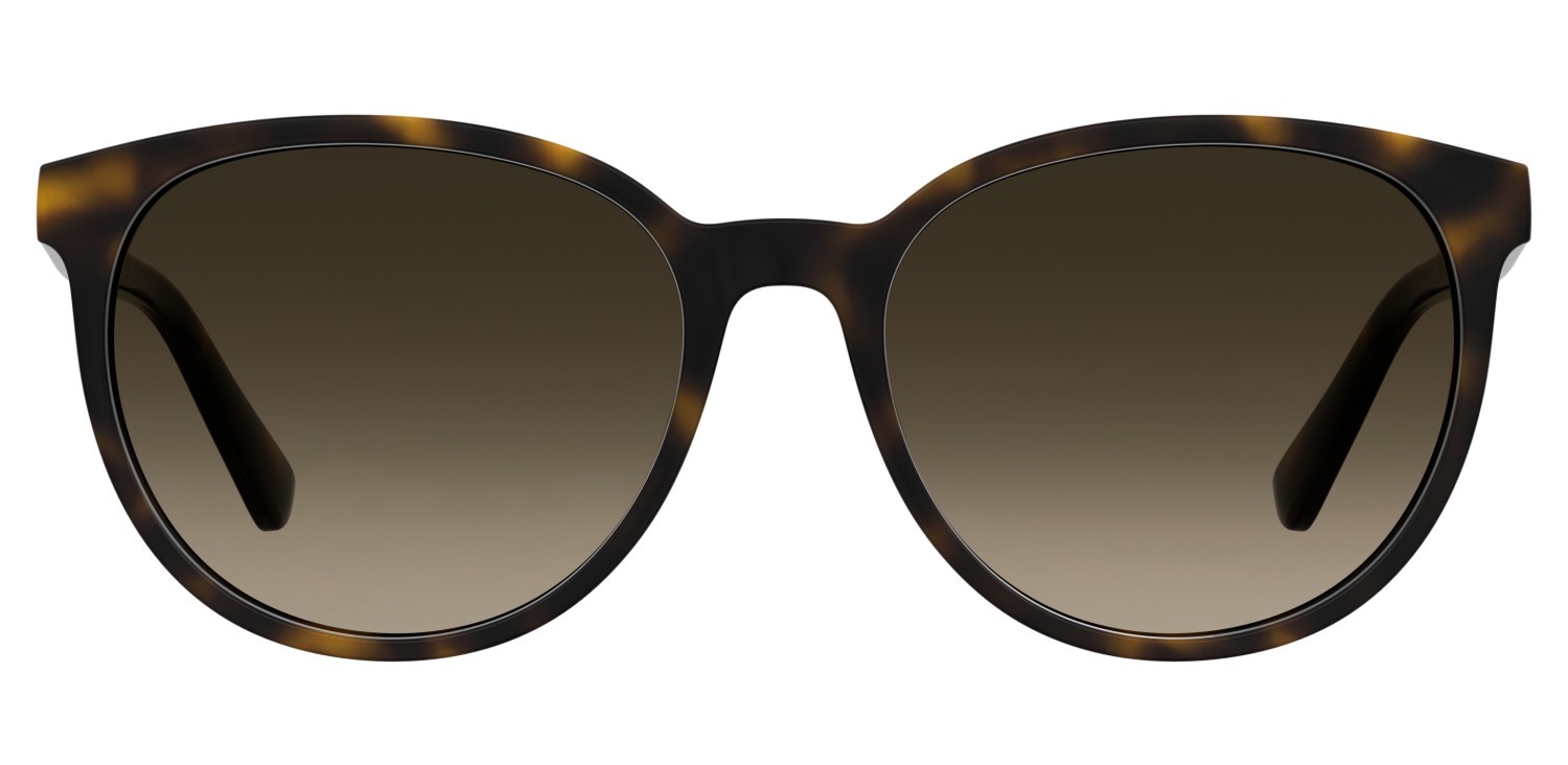 Sunglasses Moschino Love Mol103/S 208540 086 HA color havana shape round lenses brown shaded