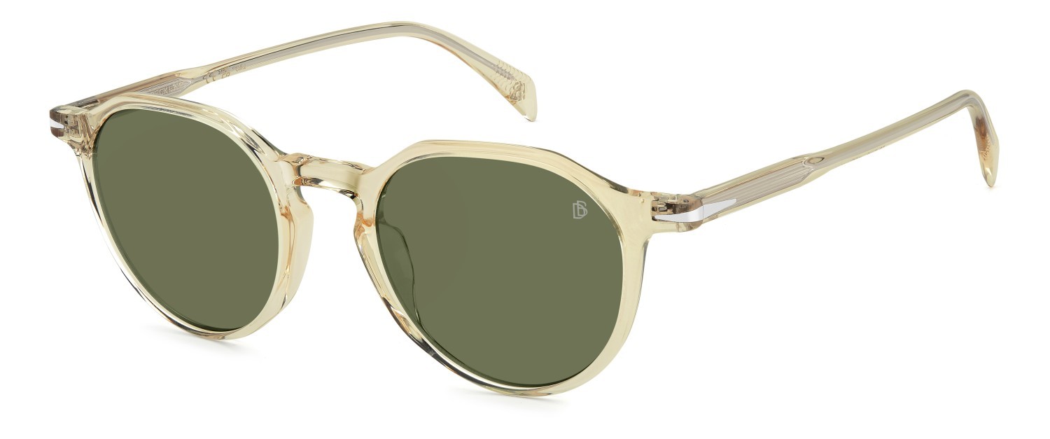 Sunglasses David Beckham Db 1217/S 208542 40G QT color yellow shape pantos lenses green